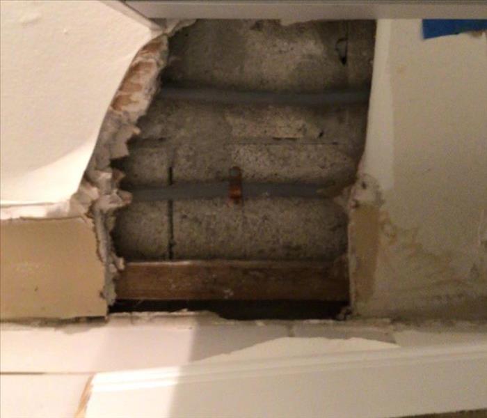 HIALEAH home had water damage from the wall